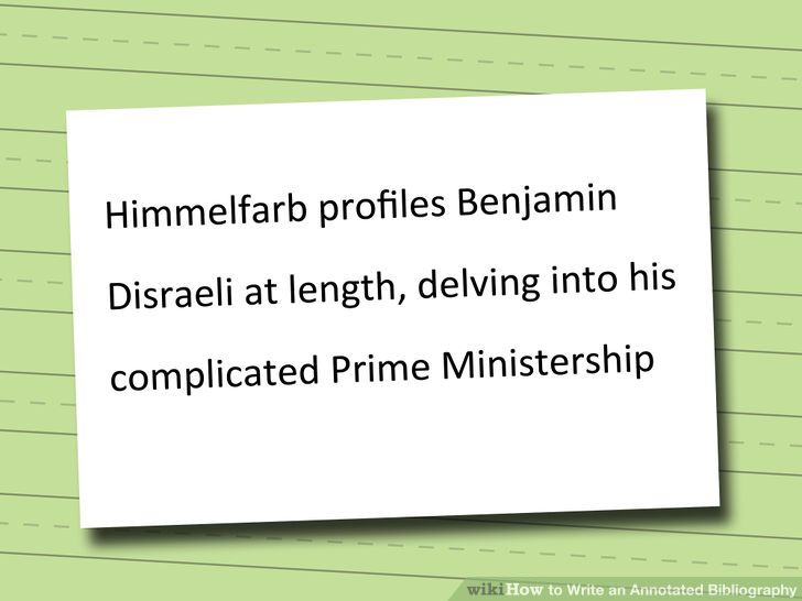 An annotated bibliography is an important part of any research document.