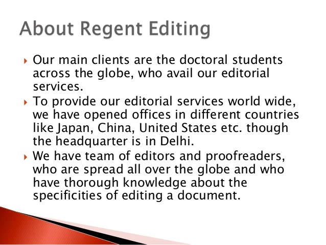 Dissertation proofreading services and editing