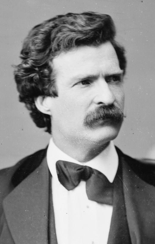 Mark Twain uses his novel the Adventures of Huckleberry Finn to exaggerate and.
